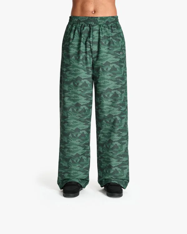 TRACK PANTS DOTTED CAMO GREEN - Pantalons & Jorts - streetwear Avenue Wear