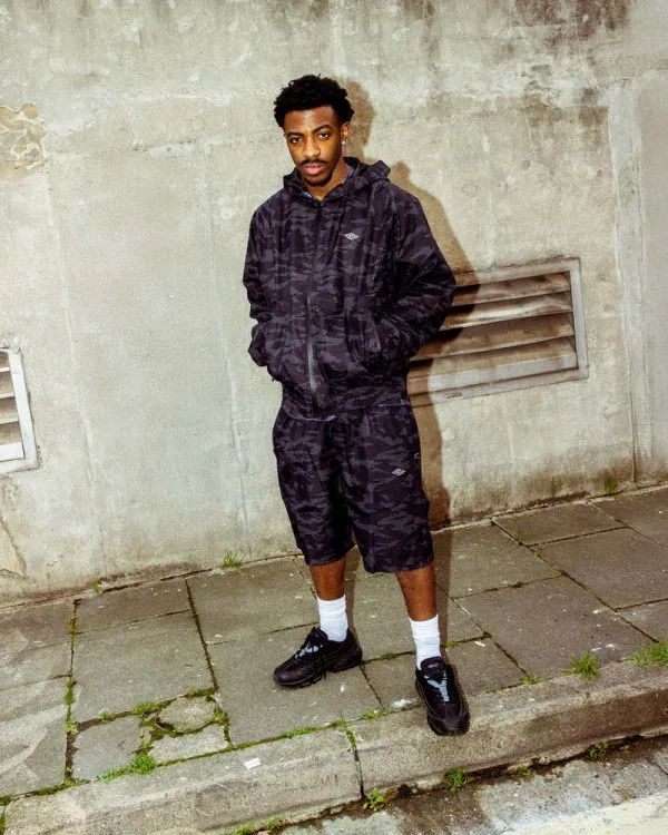 TRACK SHORTS DOTTED CAMO BLACK - Pantalons & Jorts - streetwear Avenue Wear