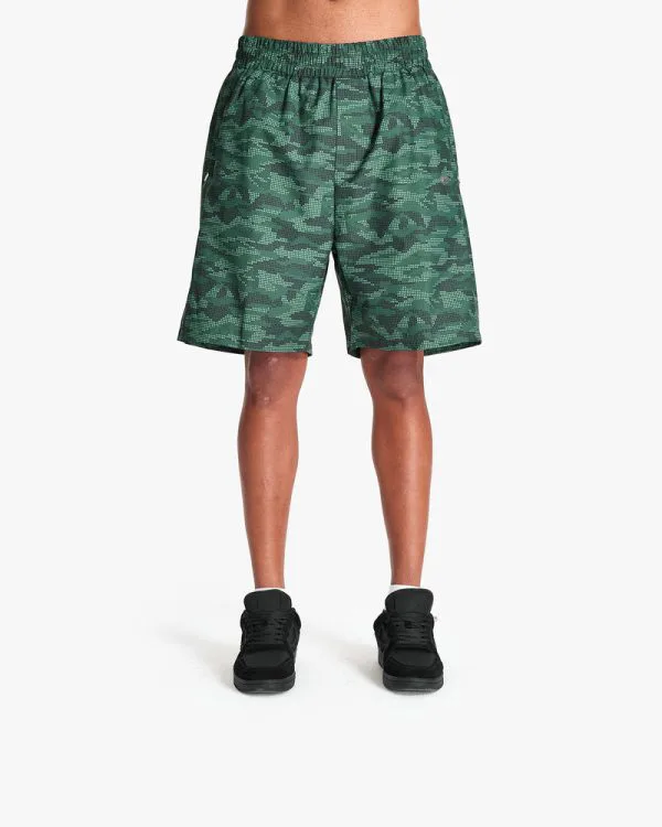 TRACK SHORTS DOTTED CAMO GREEN - Pantalons & Jorts - streetwear Avenue Wear