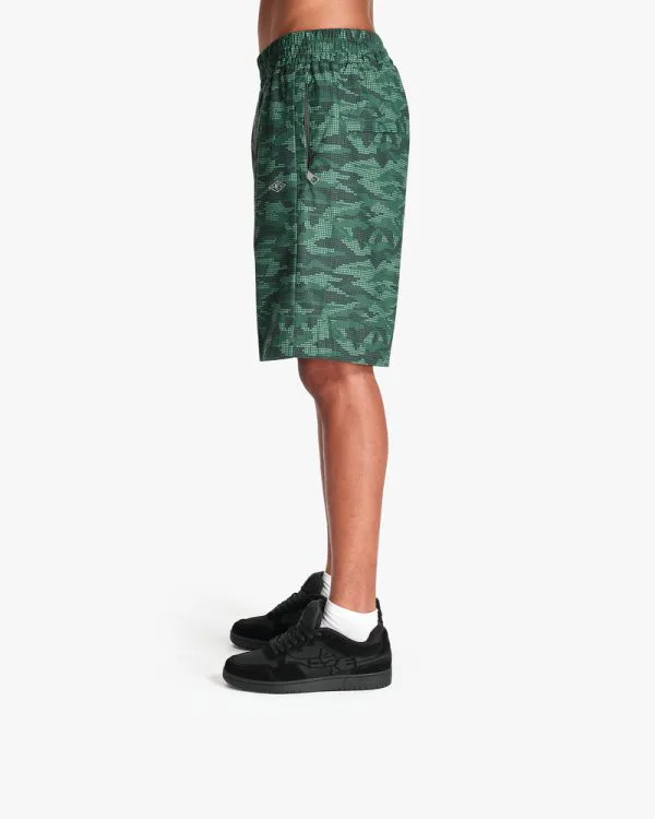 TRACK SHORTS DOTTED CAMO GREEN - Pantalons & Jorts - streetwear Avenue Wear