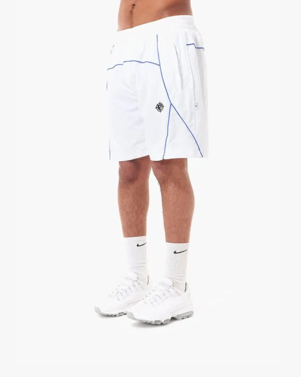 TRACK SHORTS WHITE - Pantalons & Jorts - streetwear Avenue Wear