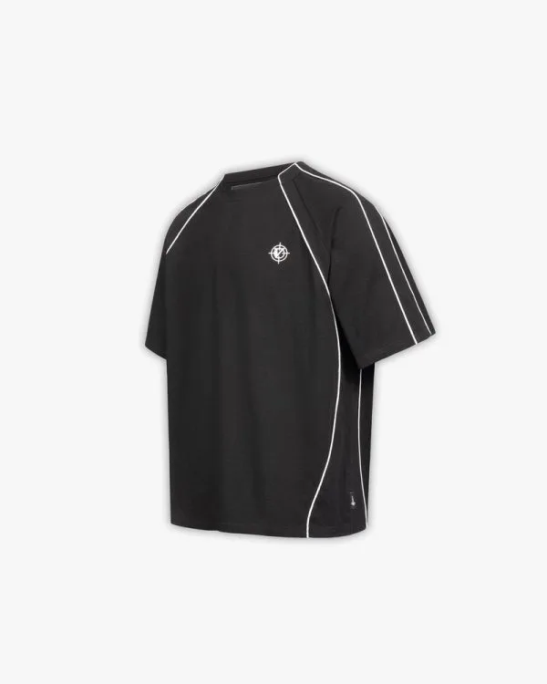 TRACK TEE BLACK - T-Shirts - streetwear Avenue Wear