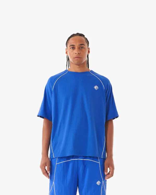 TRACK TEE BLUE - T-Shirts - streetwear Avenue Wear