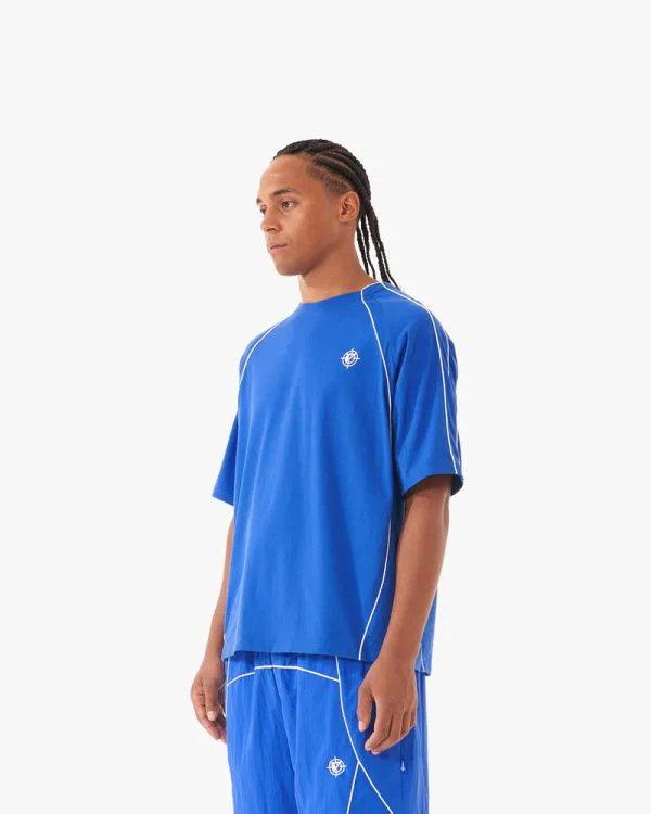 TRACK TEE BLUE - T-Shirts - streetwear Avenue Wear