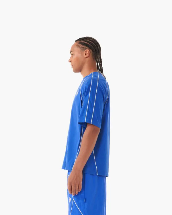 TRACK TEE BLUE - T-Shirts - streetwear Avenue Wear