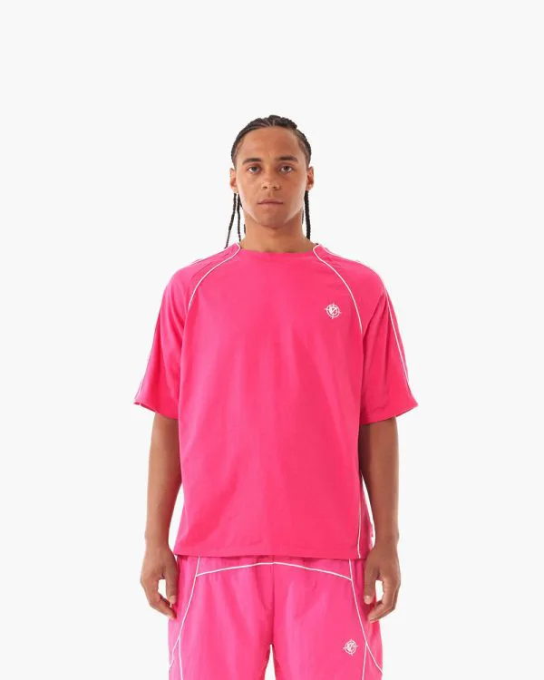 TRACK TEE PINK - T-Shirts - streetwear Avenue Wear