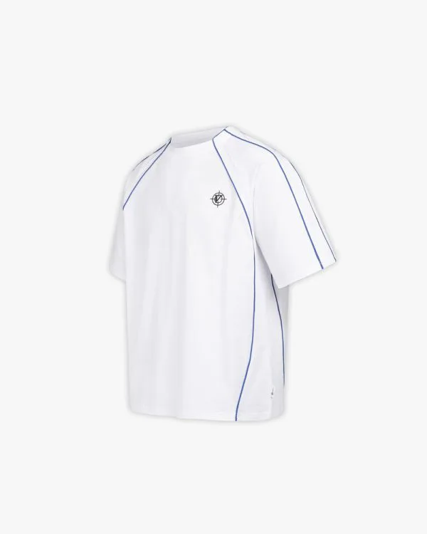 TRACK TEE WHITE - T-Shirts - streetwear Avenue Wear