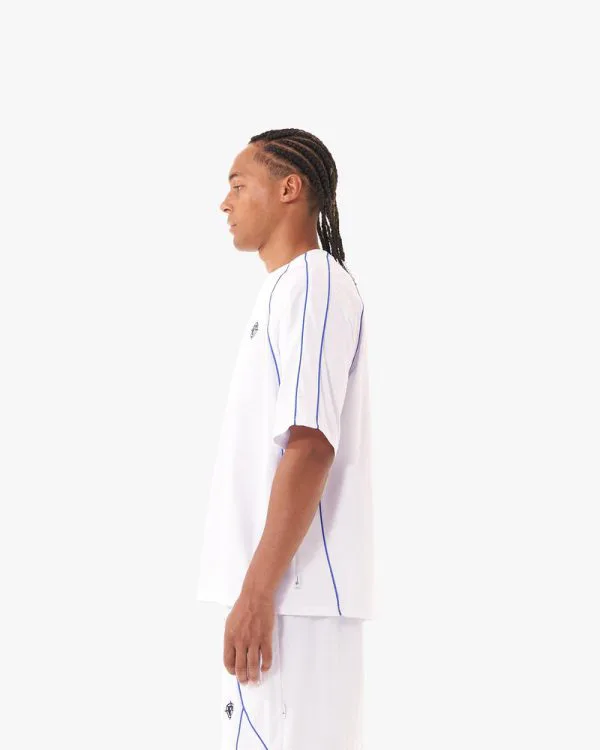 TRACK TEE WHITE - T-Shirts - streetwear Avenue Wear