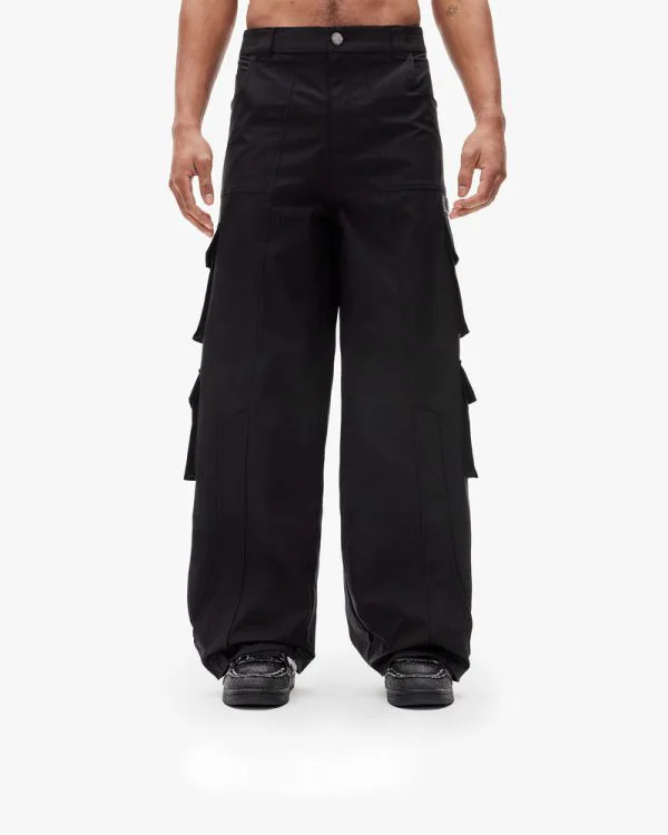 TRAIL CARGO BLACK - Pantalons & Jorts - streetwear Avenue Wear