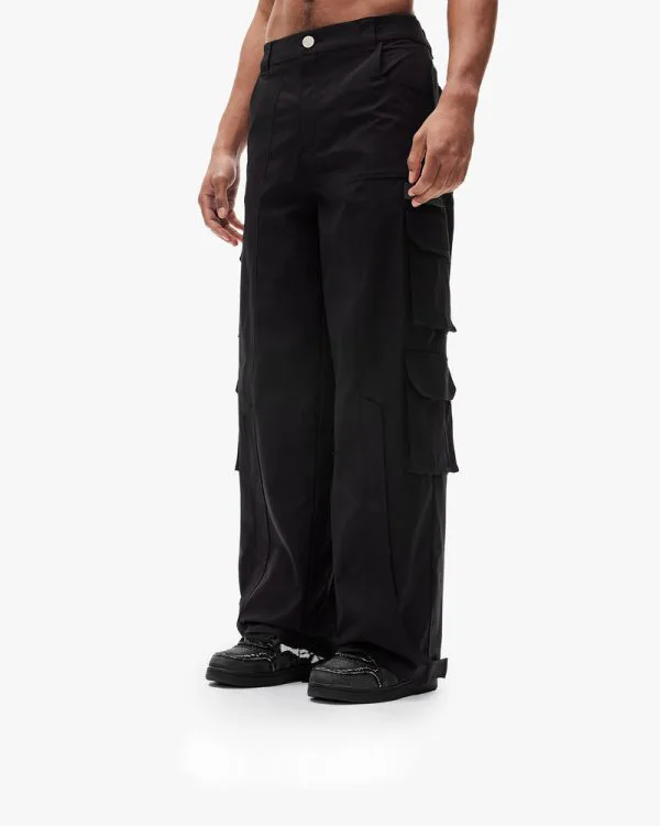 TRAIL CARGO BLACK - Pantalons & Jorts - streetwear Avenue Wear