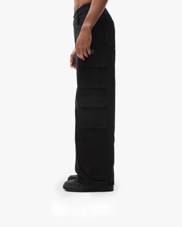 TRAIL CARGO BLACK - Pantalons & Jorts - streetwear Avenue Wear