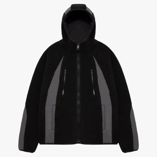 Trail fleece jacket black - Avenue Wear