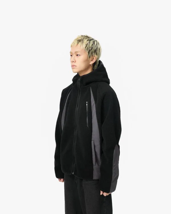 TRAIL FLEECE JACKET BLACK - Vestes - streetwear Avenue Wear