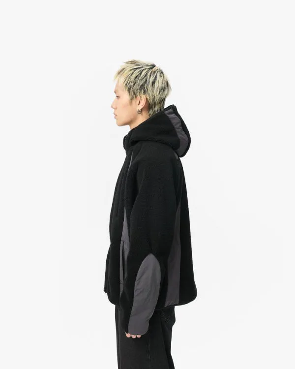 TRAIL FLEECE JACKET BLACK - Vestes - streetwear Avenue Wear