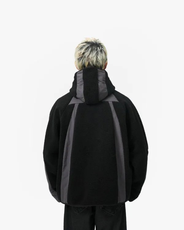 TRAIL FLEECE JACKET BLACK - Vestes - streetwear Avenue Wear