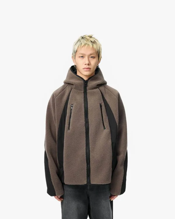 TRAIL FLEECE JACKET BROWN - Vestes - streetwear Avenue Wear