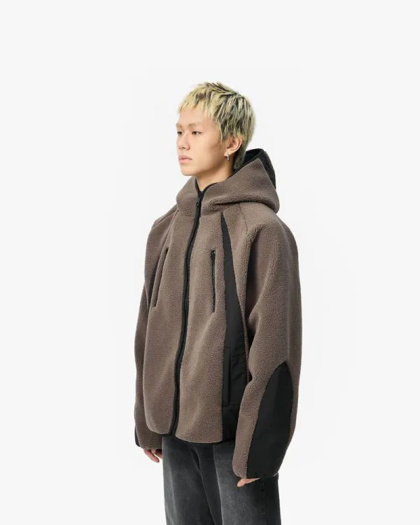 TRAIL FLEECE JACKET BROWN - Vestes - streetwear Avenue Wear