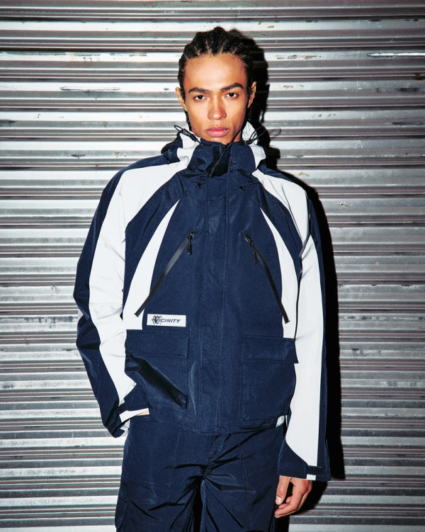 TRAIL WINDBREAKER NAVY - Vestes - streetwear Avenue Wear