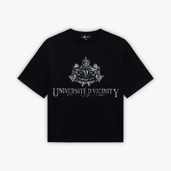 Universite d tee black - Avenue Wear