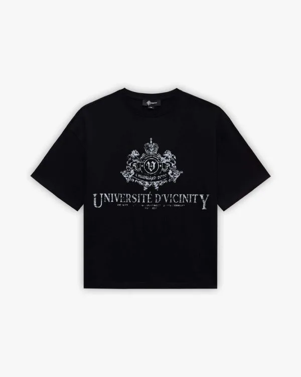 Universite d tee black - Avenue Wear