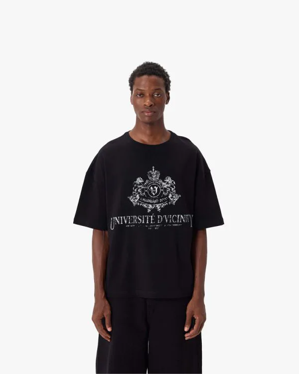 UNIVERSITE D' TEE BLACK - Sweats & Hoodies - streetwear Avenue Wear