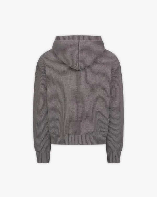 Avenue KNIT ZIP HOODIE ASH GREY - Sweats & Hoodies - streetwear Avenue Wear