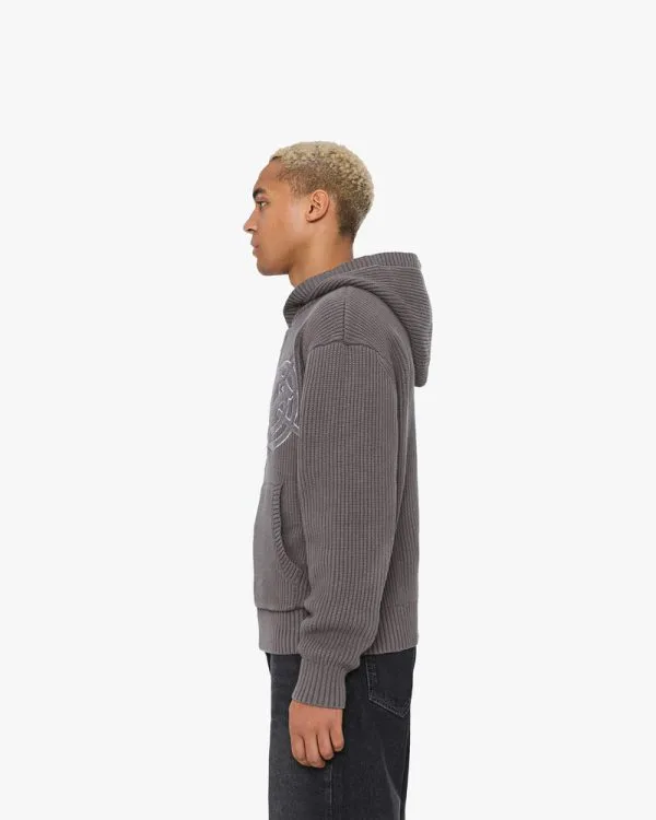 Avenue KNIT ZIP HOODIE ASH GREY - Sweats & Hoodies - streetwear Avenue Wear