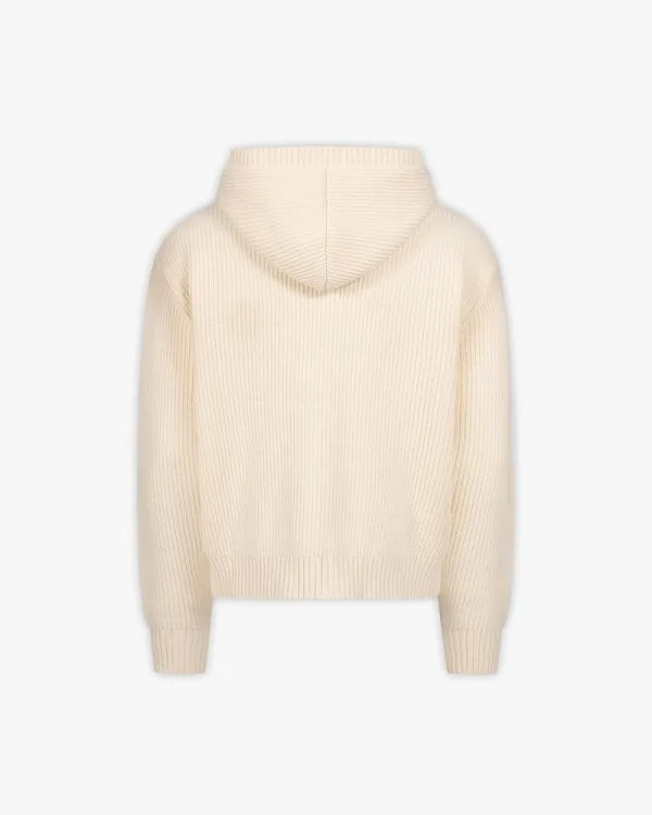 Avenue KNIT ZIP HOODIE BEIGE - Sweats & Hoodies - streetwear Avenue Wear
