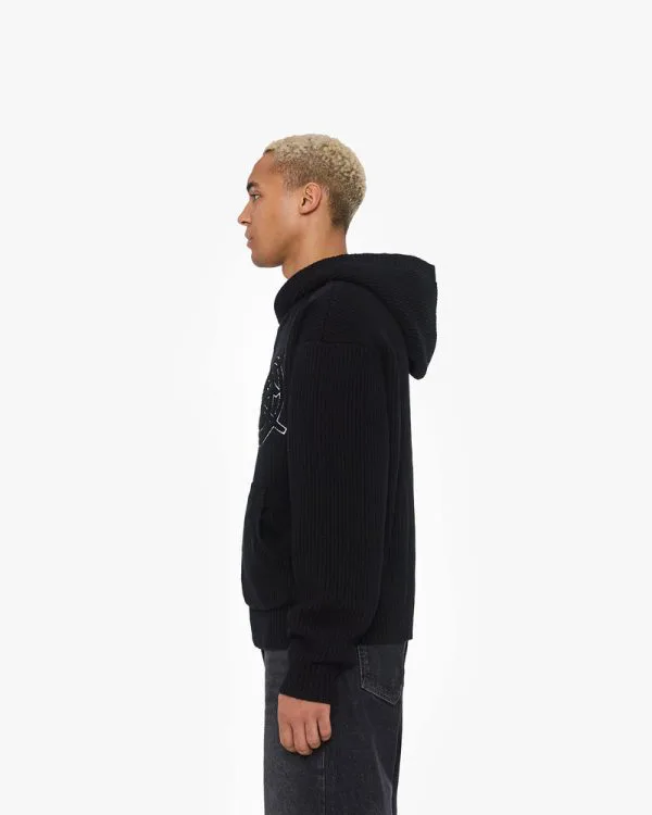 Avenue KNIT ZIP HOODIE BLACK - Sweats & Hoodies - streetwear Avenue Wear