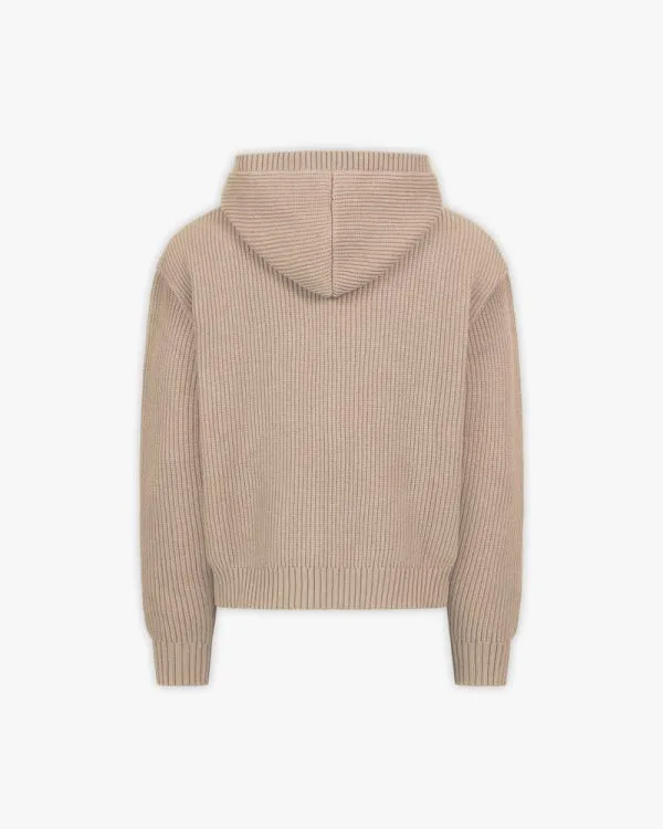 Avenue KNIT ZIP HOODIE DUNE - Sweats & Hoodies - streetwear Avenue Wear