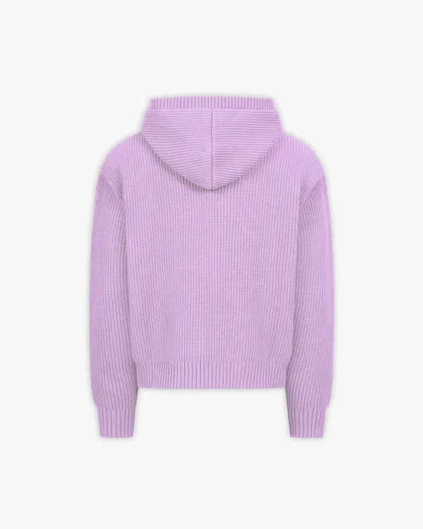 Avenue KNIT ZIP HOODIE LAVENDER - Sweats & Hoodies - streetwear Avenue Wear