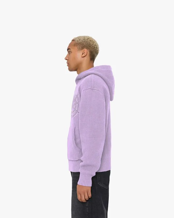 Avenue KNIT ZIP HOODIE LAVENDER - Sweats & Hoodies - streetwear Avenue Wear