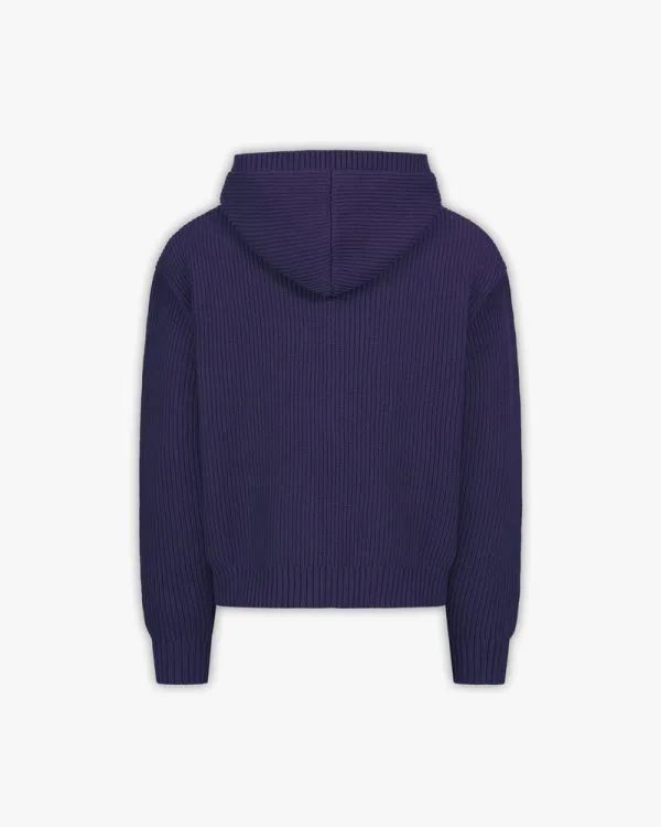 Avenue KNIT ZIP HOODIE NAVY - Sweats & Hoodies - streetwear Avenue Wear