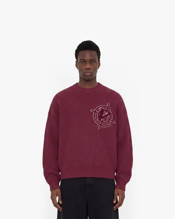 Avenue KNITWEAR DARK CHERRY - Sweats & Hoodies - streetwear Avenue Wear