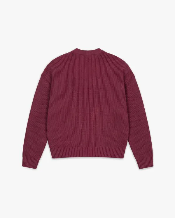 Avenue KNITWEAR DARK CHERRY - Sweats & Hoodies - streetwear Avenue Wear