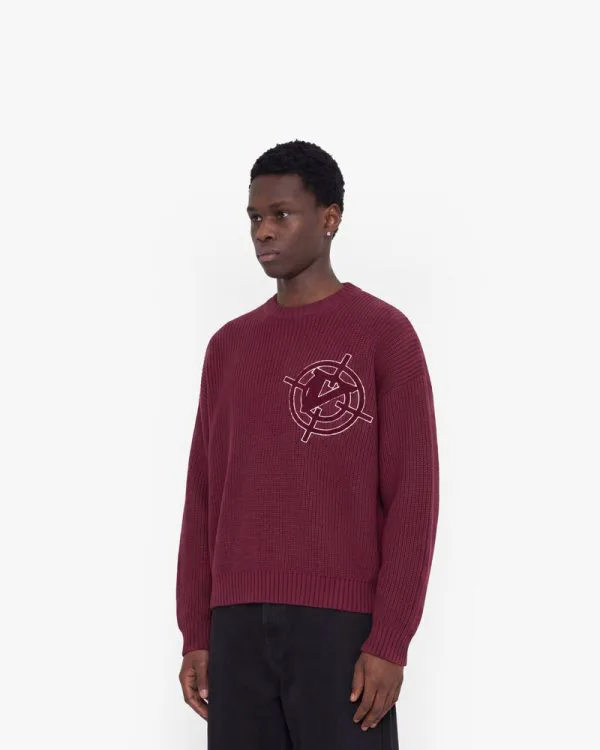 Avenue KNITWEAR DARK CHERRY - Sweats & Hoodies - streetwear Avenue Wear