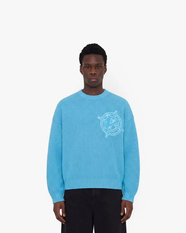 Avenue KNITWEAR SKY BLUE - Sweats & Hoodies - streetwear Avenue Wear