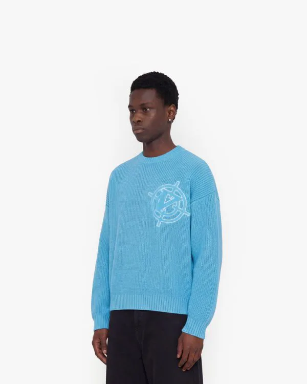 Avenue KNITWEAR SKY BLUE - Sweats & Hoodies - streetwear Avenue Wear
