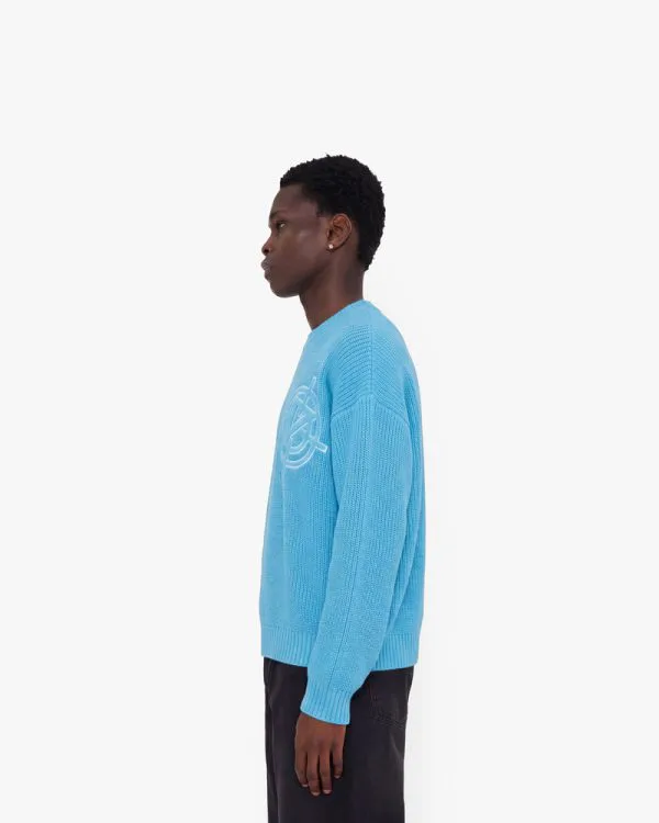 Avenue KNITWEAR SKY BLUE - Sweats & Hoodies - streetwear Avenue Wear