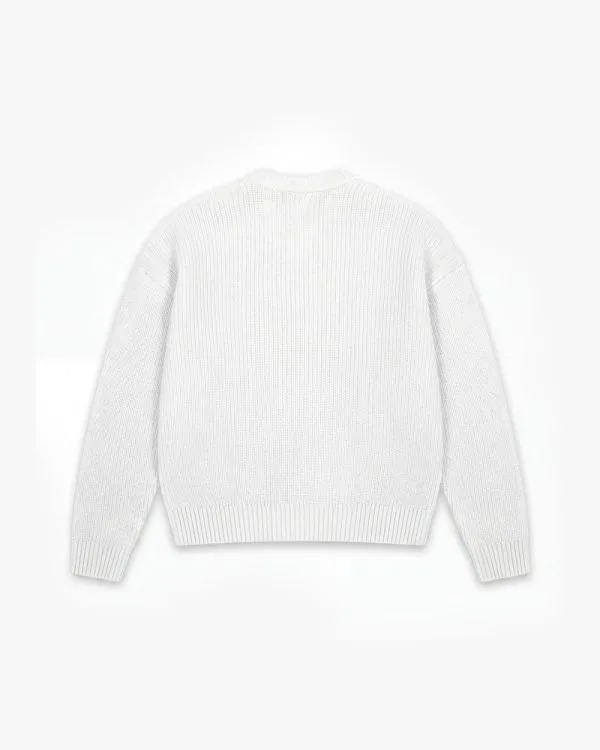 Avenue KNITWEAR WHITE - Sweats & Hoodies - streetwear Avenue Wear