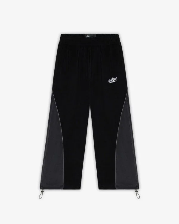 Velours track pants black - Avenue Wear