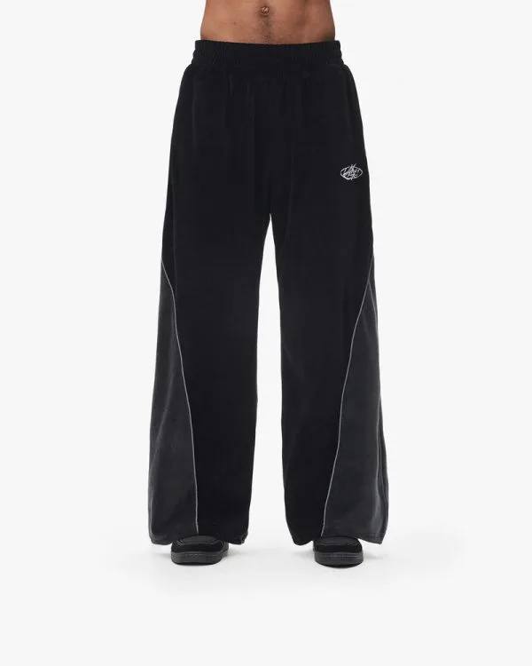 VELOURS TRACK PANTS BLACK - Pantalons & Jorts - streetwear Avenue Wear