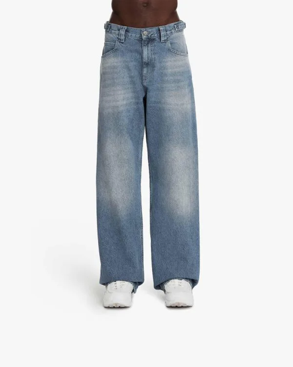 VINTAGE BLUE DENIM - Pantalons & Jorts - streetwear Avenue Wear