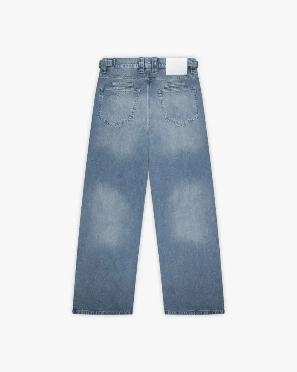 VINTAGE BLUE DENIM - Pantalons & Jorts - streetwear Avenue Wear