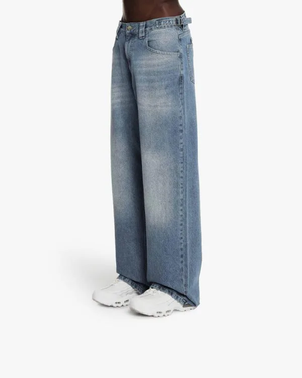 VINTAGE BLUE DENIM - Pantalons & Jorts - streetwear Avenue Wear