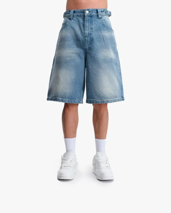 VINTAGE BLUE DENIM JORTS - Pantalons & Jorts - streetwear Avenue Wear