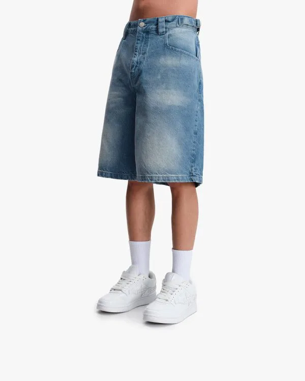 VINTAGE BLUE DENIM JORTS - Pantalons & Jorts - streetwear Avenue Wear
