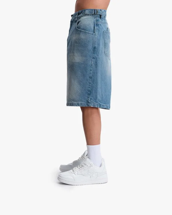 VINTAGE BLUE DENIM JORTS - Pantalons & Jorts - streetwear Avenue Wear