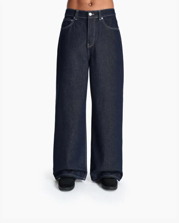 VOLUME DENIM RAW BLUE - Pantalons & Jorts - streetwear Avenue Wear