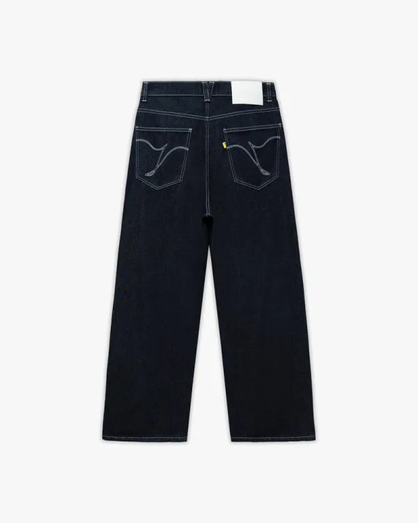 VOLUME DENIM RAW BLUE - Pantalons & Jorts - streetwear Avenue Wear